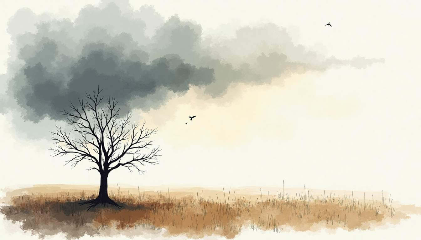 dibujo árbol sin hojas