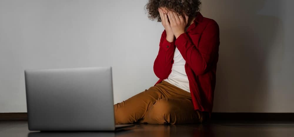 paciente con depresion en sesion online